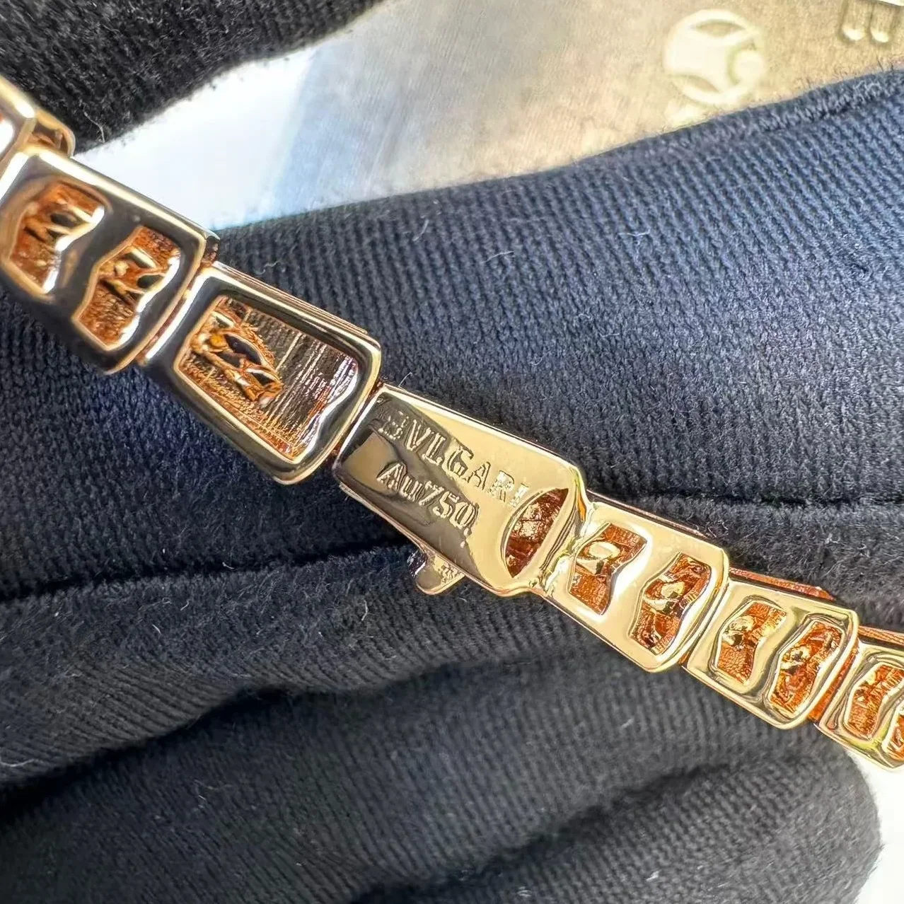 Bvlgari Serpenti Viper Necklace Rose Gold