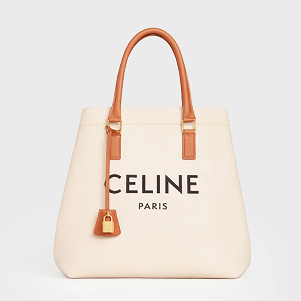 Celine Horizontal Cabas Celine in Canvas with Celine Print and Calfskin for Women Celine Horizontal Cabas Celine in Canvas with Celine Print and Calfskin for Women