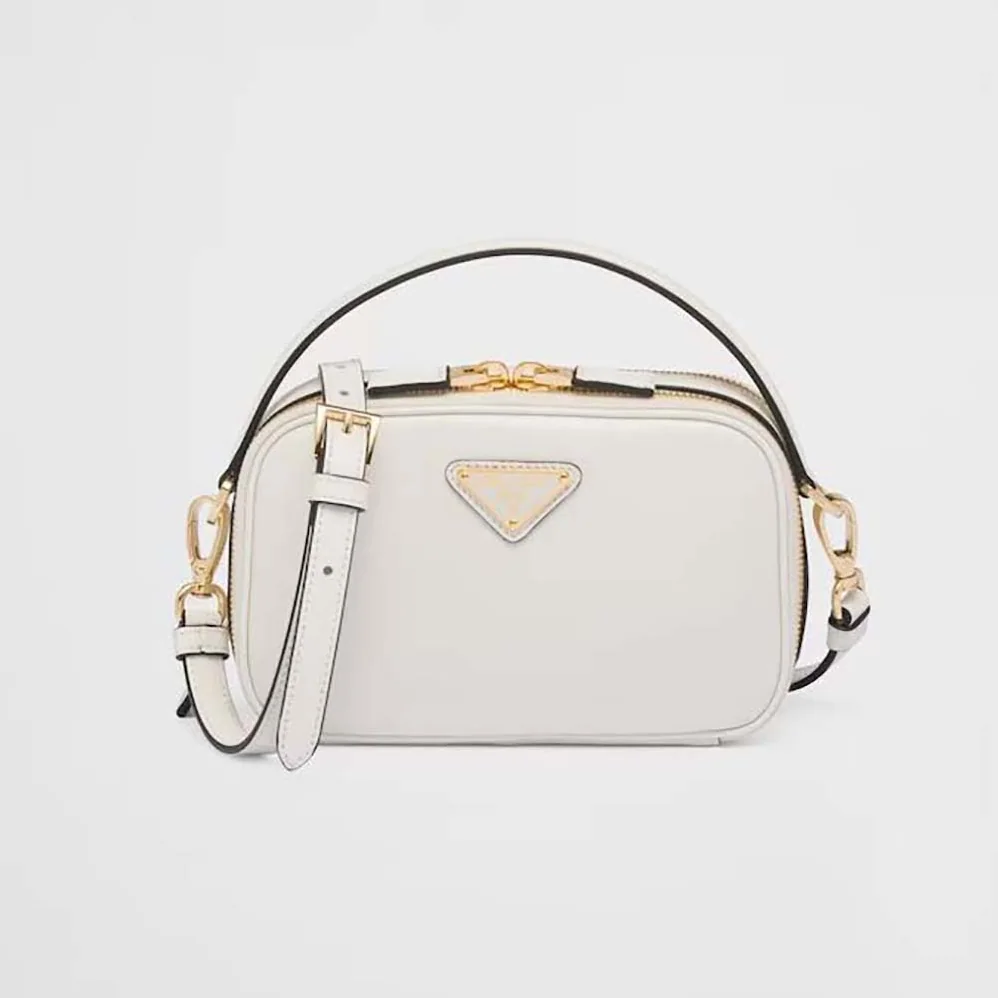 Prada Odette Leather Mini-bag for Women in White
