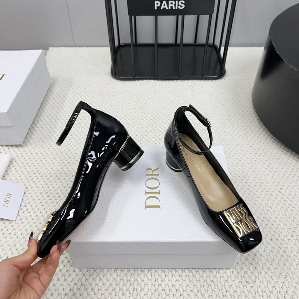 Dior Miss Dior Pump Black Patent Calfskin for Women Dior Miss Dior Pump Black Patent Calfskin for Women
