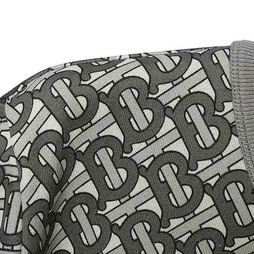 Burberry Monogram Print Cotton Sweatshirt for Women