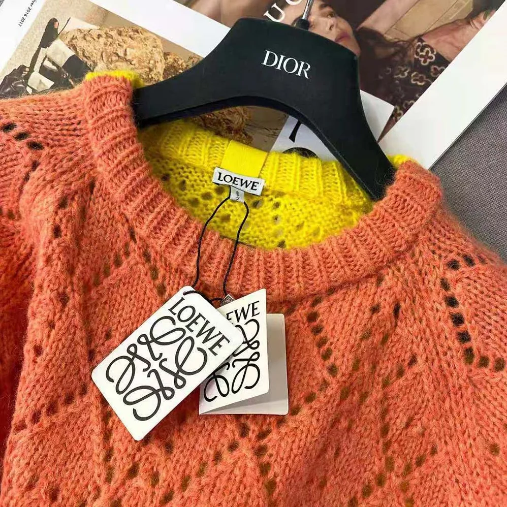 Loewe Trompe Loeil Sweater in Mohair for Women Loewe Trompe Loeil Sweater in Mohair for Women