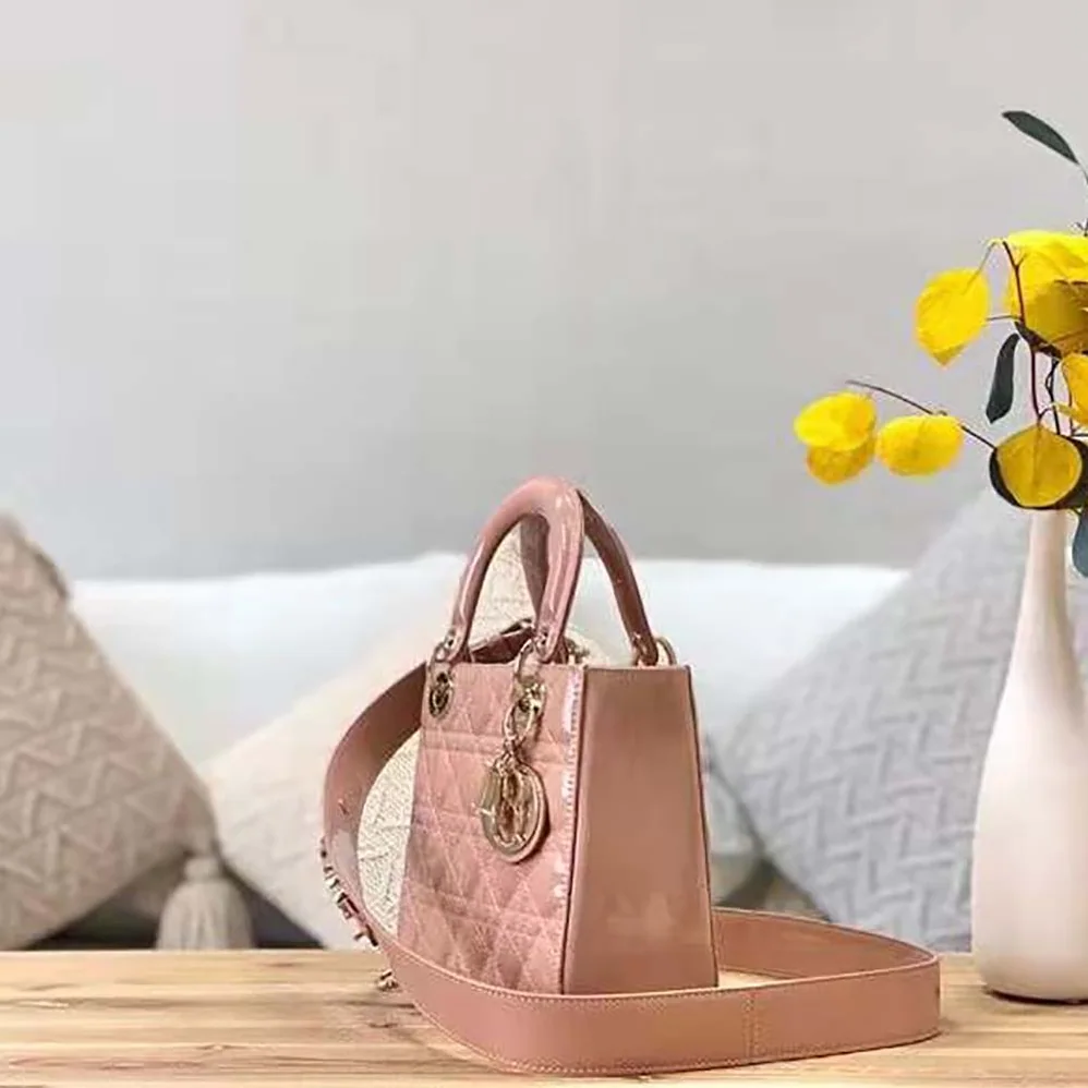 Dior Small Lady Dior Bag Patent Calfskin