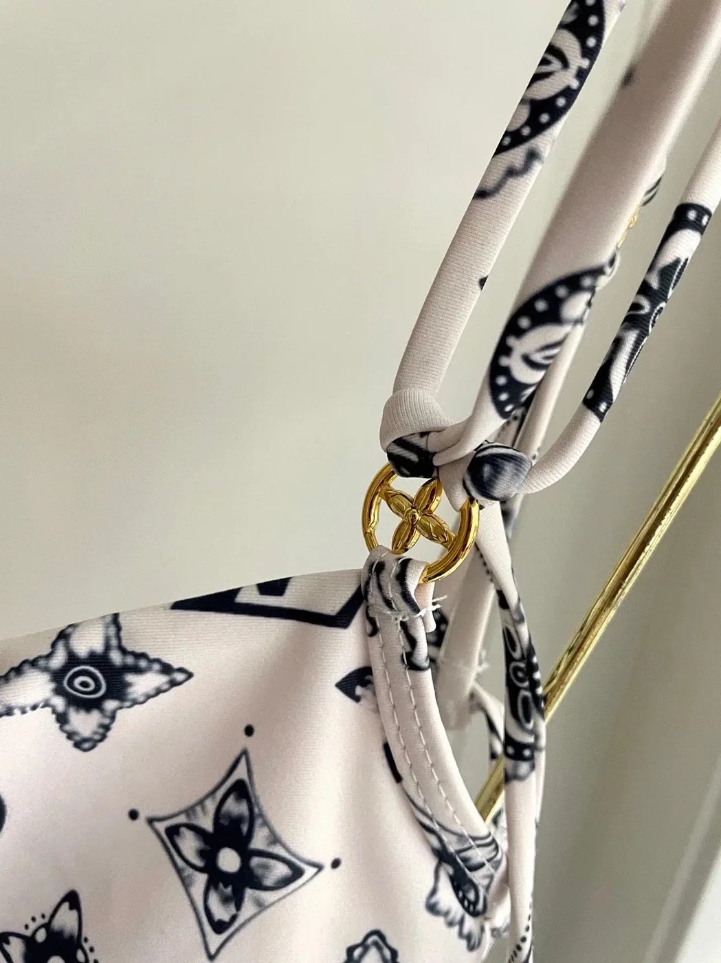 Louis Vuitton Tile Monogram One in Piece Swimsuit White