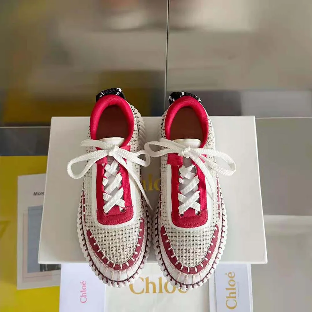 Chloe Nama Sneaker for Unisex in Red Chloe Nama Sneaker for Unisex in Red