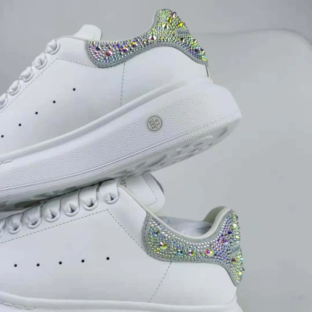 Alexander Mcqueen Oversized Sneaker in White for Women Alexander Mcqueen Oversized Sneaker in White for Women
