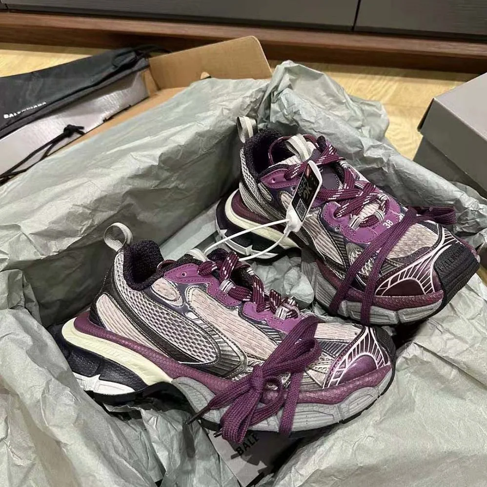 Balenciaga 3XL Sneaker in Purple and Grey Mesh and Polyurethane for Women Balenciaga 3XL Sneaker in Purple and Grey Mesh and Polyurethane for Women