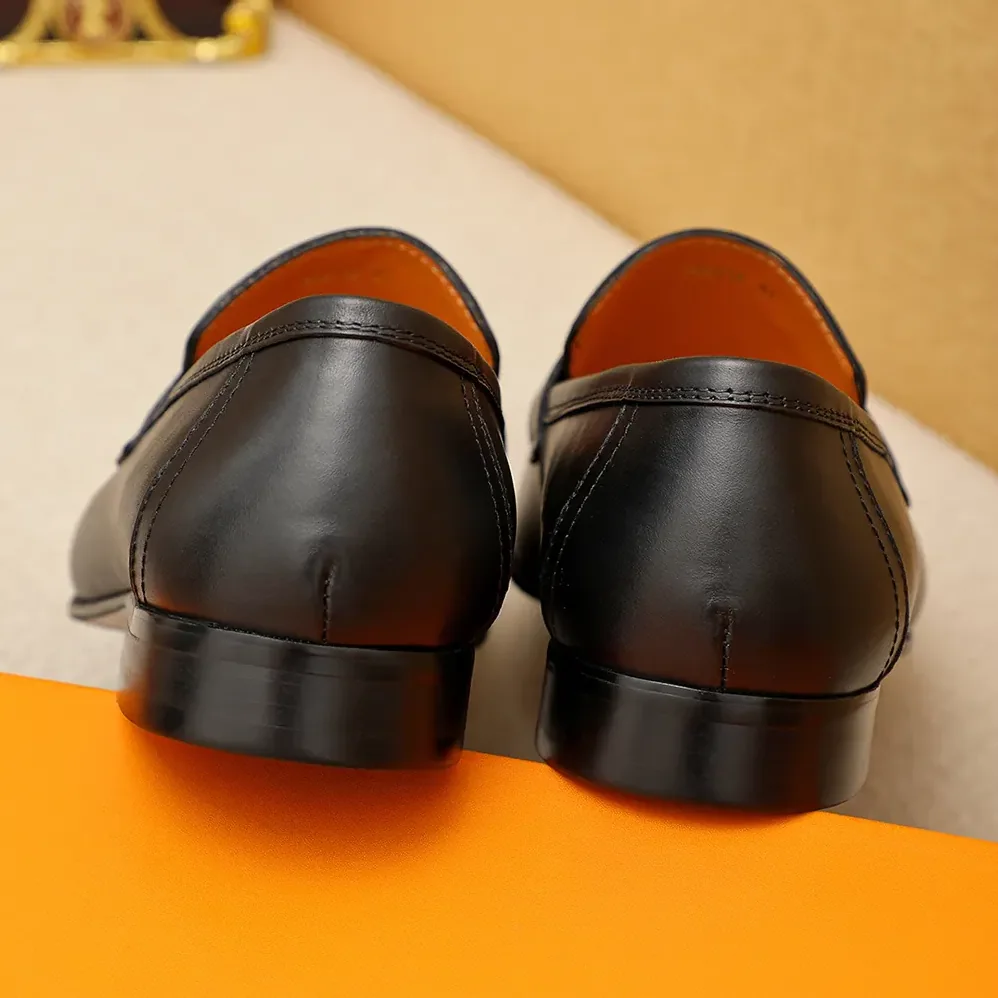 Hermes Honore Loafer in Calfskin for Men in Black