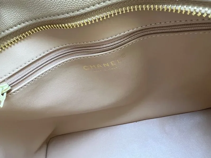 Chanel Medallion Tote Gold Hardware Caviar Yellow /
