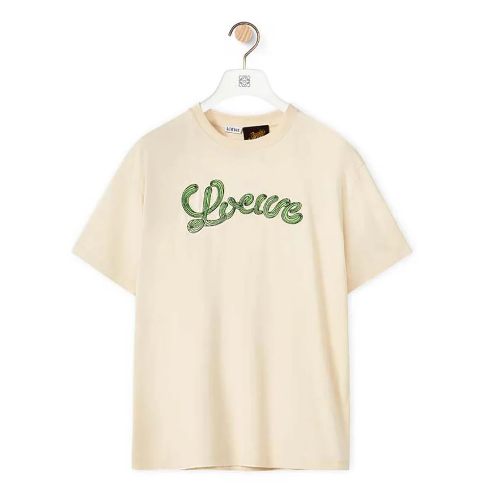 Loewe LOEWE Cactus T-shirt in Cotton for Women in White