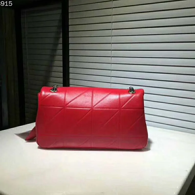 Saint Laurent YSL Medium Jamie Bag in Patchwork Leather in Red Saint Laurent YSL Medium Jamie Bag in Patchwork Leather in Red