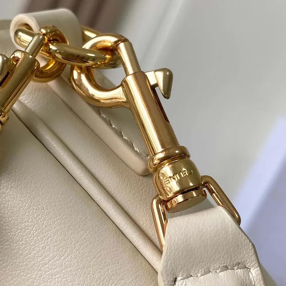 Celine Shoulder Camille 16 Soft In Smooth Calfskin for Women in White
