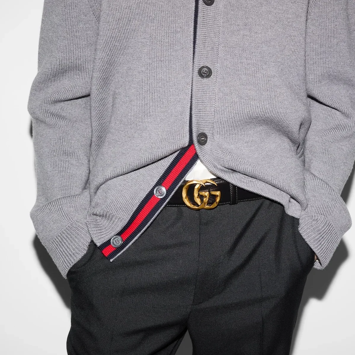 Gucci GG Marmont Wide Belt Black