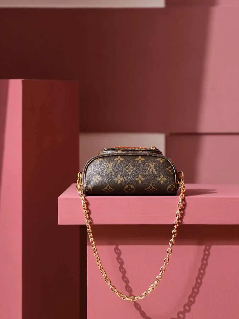 Louis Vuitton Mini Bumbag Shoulder in Brown Gold Hardware Louis Vuitton Mini Bumbag Shoulder in Brown Gold Hardware