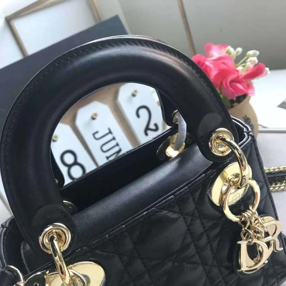 Dior MY ABCDIOR Lambskin Personalize Bag for Women in Black Dior MY ABCDIOR Lambskin Personalize Bag for Women in Black