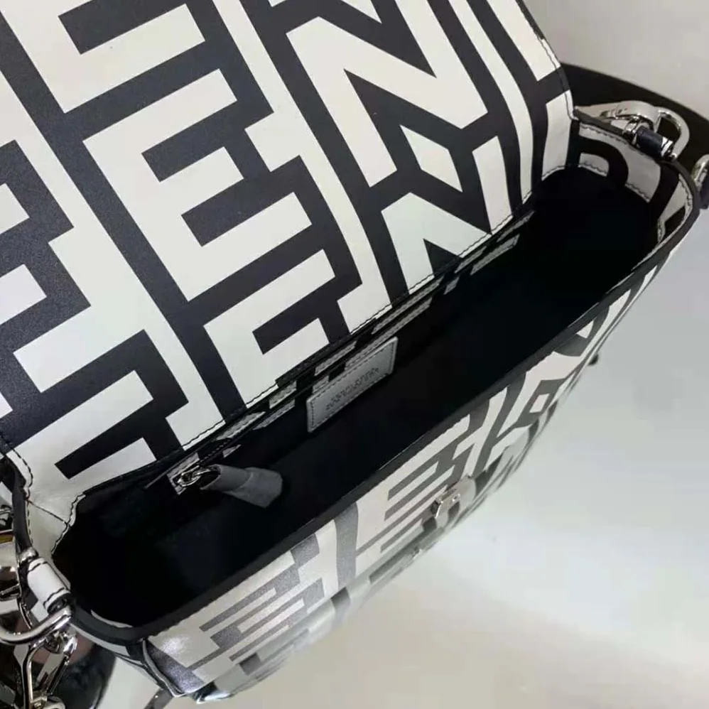 Fendi Baguette Two-Tone Leather Fendi Roma Capsule Bag for Women Fendi Baguette Two-Tone Leather Fendi Roma Capsule Bag for Women