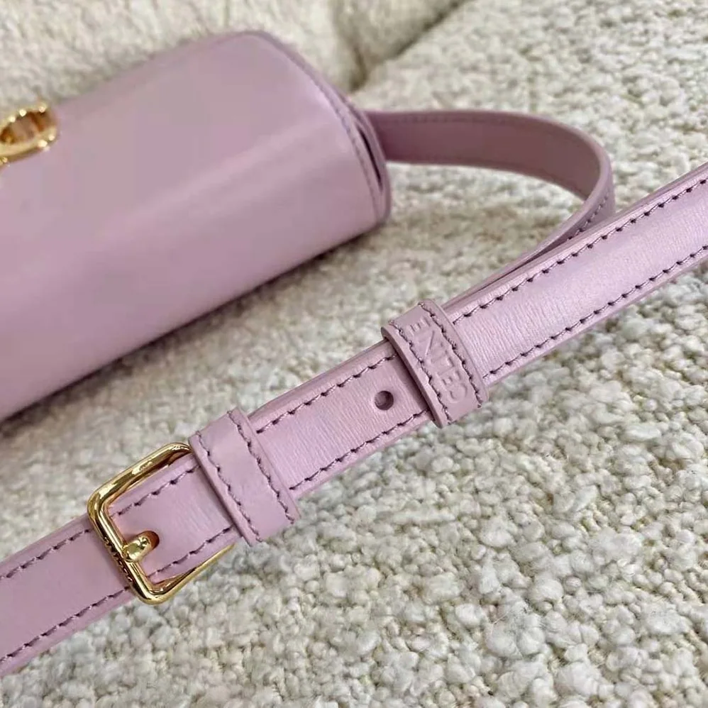 Celine Triomphe Shoulder Bag in Natural Calfskin for Women in Purple Celine Triomphe Shoulder Bag in Natural Calfskin for Women in Purple