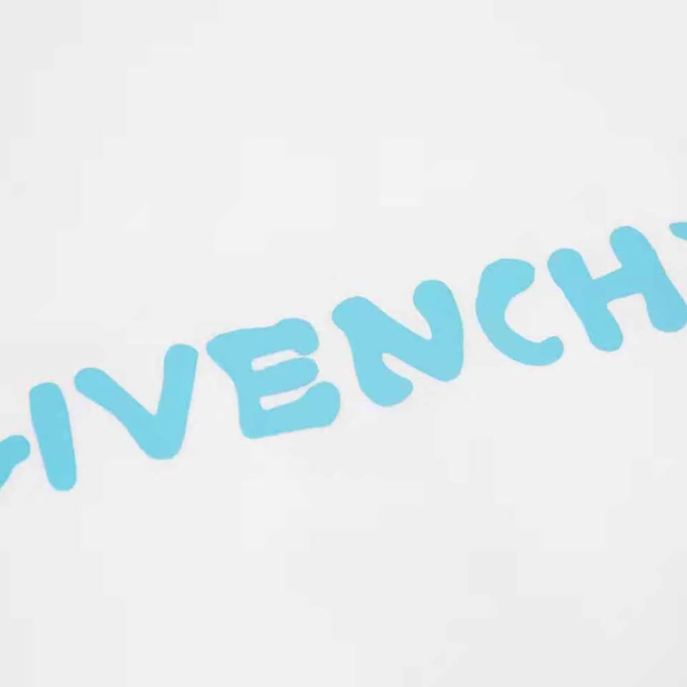 Givenchy Oversized T-Shirt in Printed Jersey for Men in White Givenchy Oversized T-Shirt in Printed Jersey for Men in White