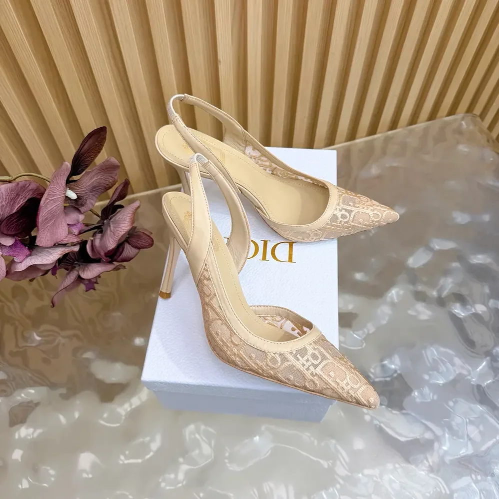 Dior Adiorable Slingback Pump Trench Dior Oblique Embroidered Mesh for Women Dior Adiorable Slingback Pump Trench Dior Oblique Embroidered Mesh for Women