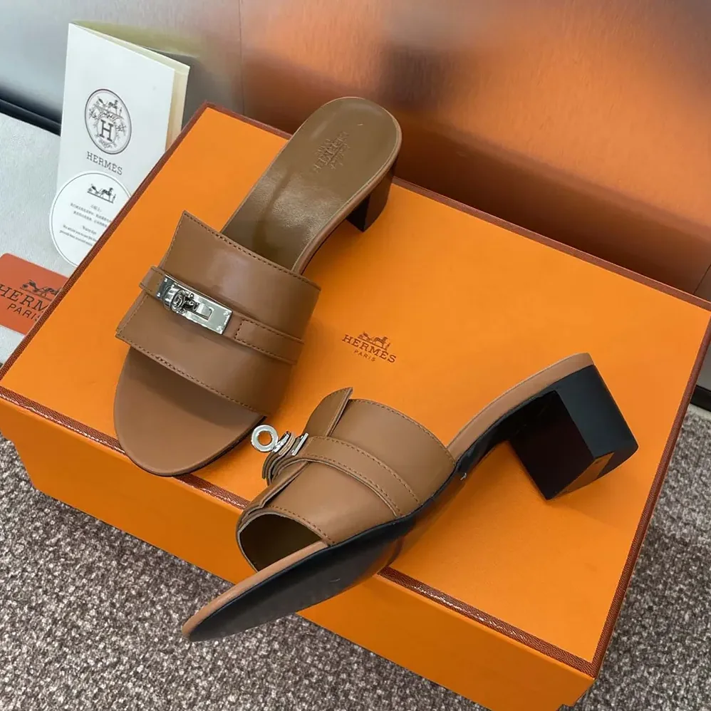 Hermes Gigi 50 Sandal for Women in Brown Hermes Gigi 50 Sandal for Women in Brown