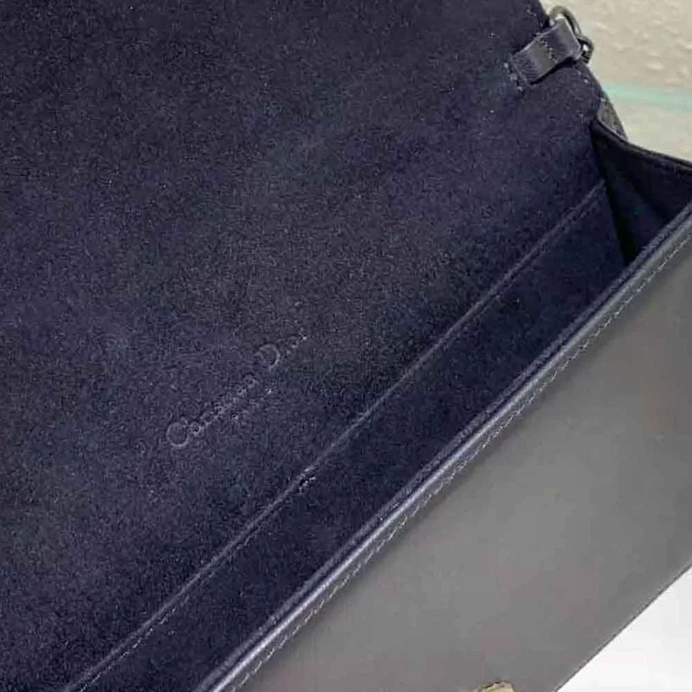 Dior Lady Dior Pouch Black Cannage Calfskin with Diamond Motif for Women Dior Lady Dior Pouch Black Cannage Calfskin with Diamond Motif for Women