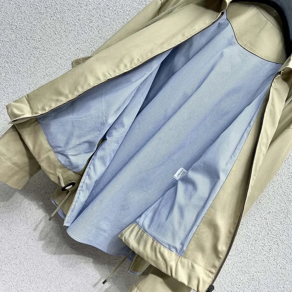 Loewe Hooded Parka in Cotton for Men in Beige Loewe Hooded Parka in Cotton for Men in Beige