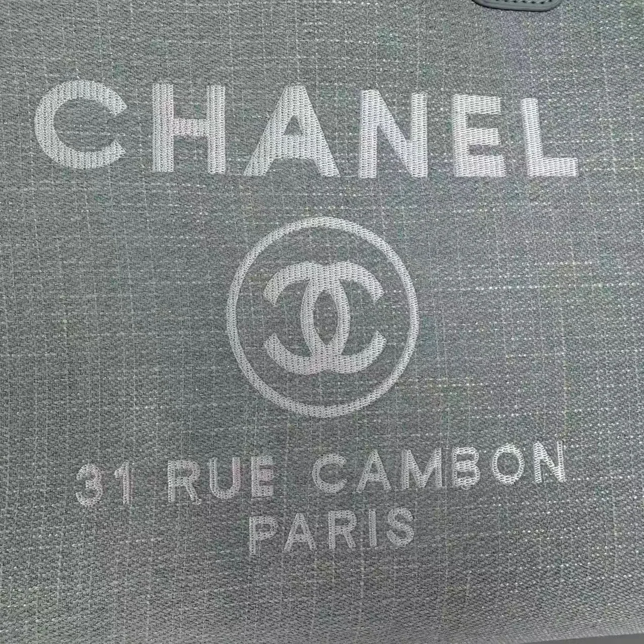 Chanel Deauville Small Tote Bag in Light Blue Gold Hardware Chanel Deauville Small Tote Bag in Light Blue Gold Hardware