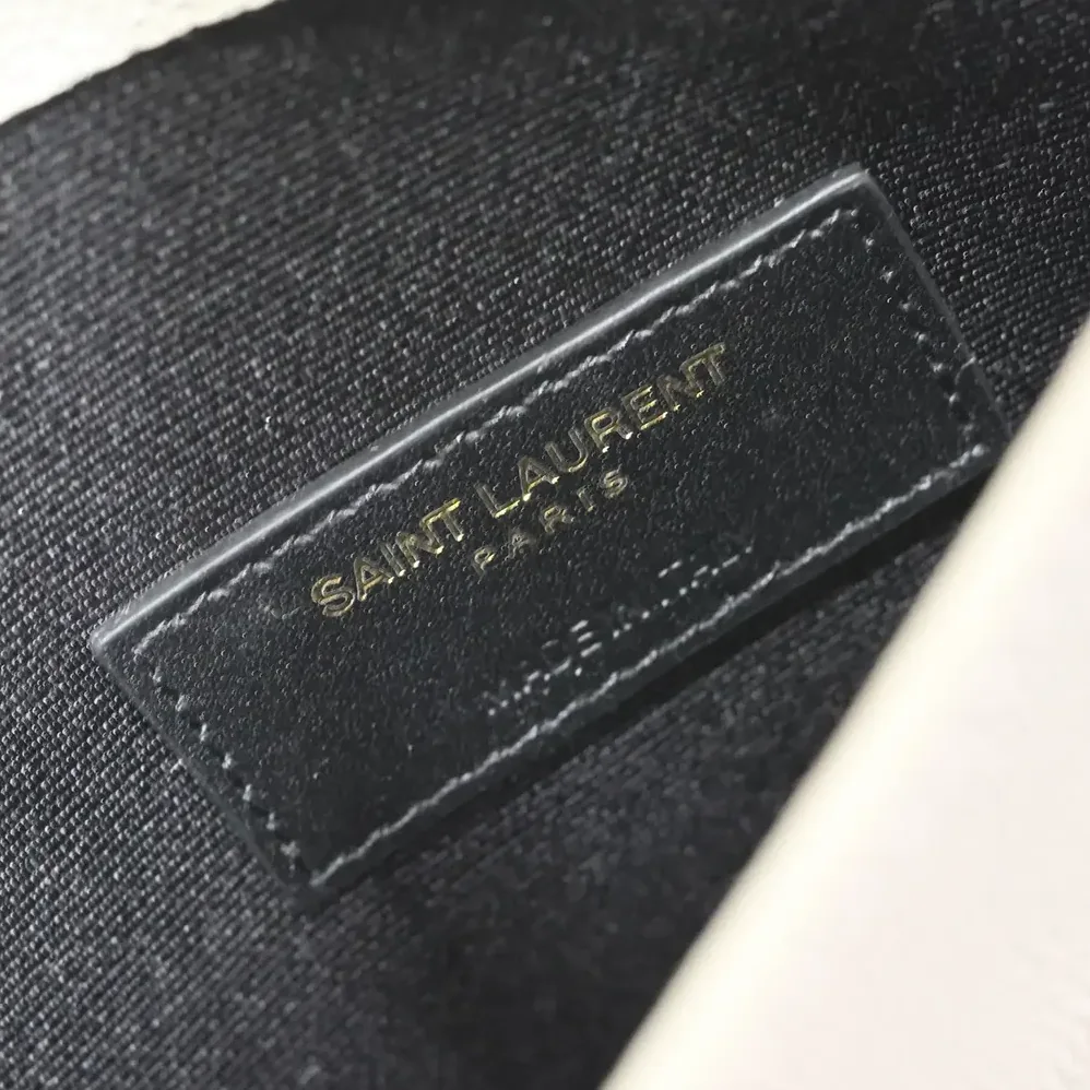 Saint Laurent YSL Uptown Pouch in Grain De Poudre Embossed Leather for Women