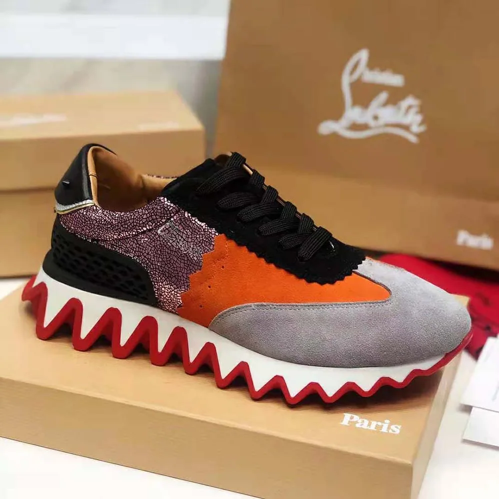 Christian Louboutin Loubishark Flat for Women in Silver