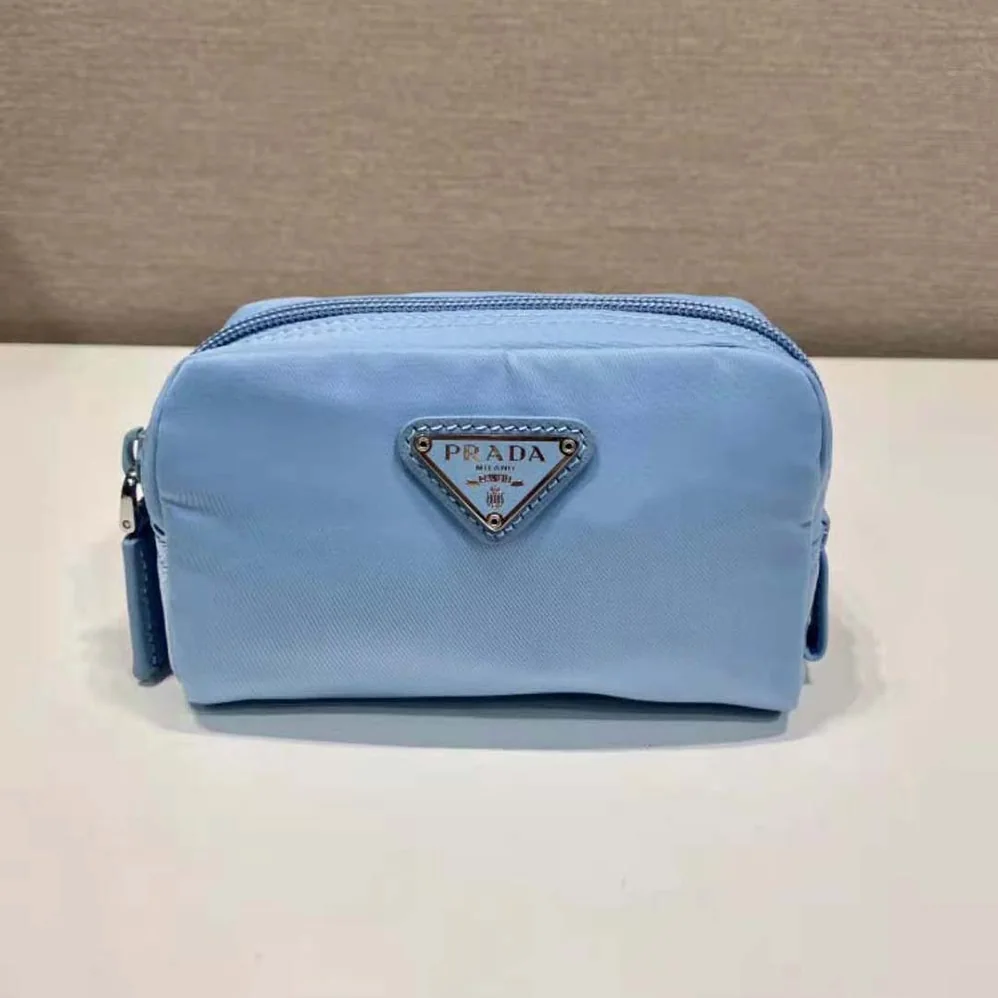 Prada Small Re-Nylon Wallet for Women in Blue