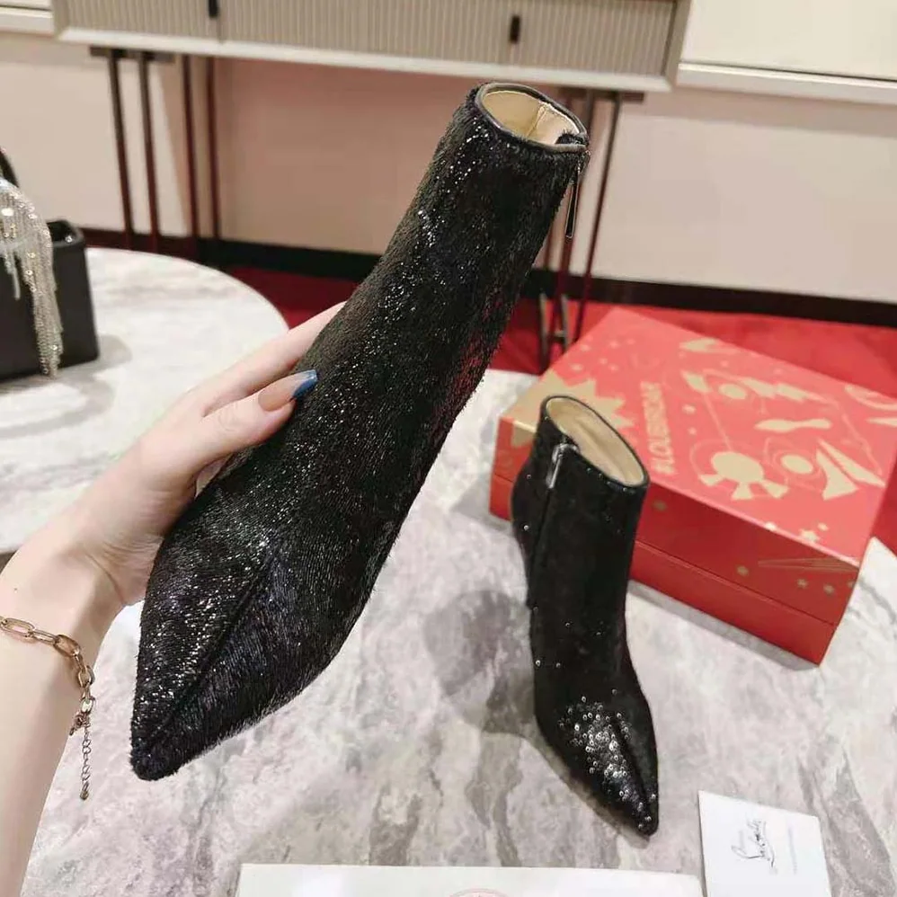 Christian Louboutin So Kate Booty 100 mm Heel Height for Women in Black Christian Louboutin So Kate Booty 100 mm Heel Height for Women in Black