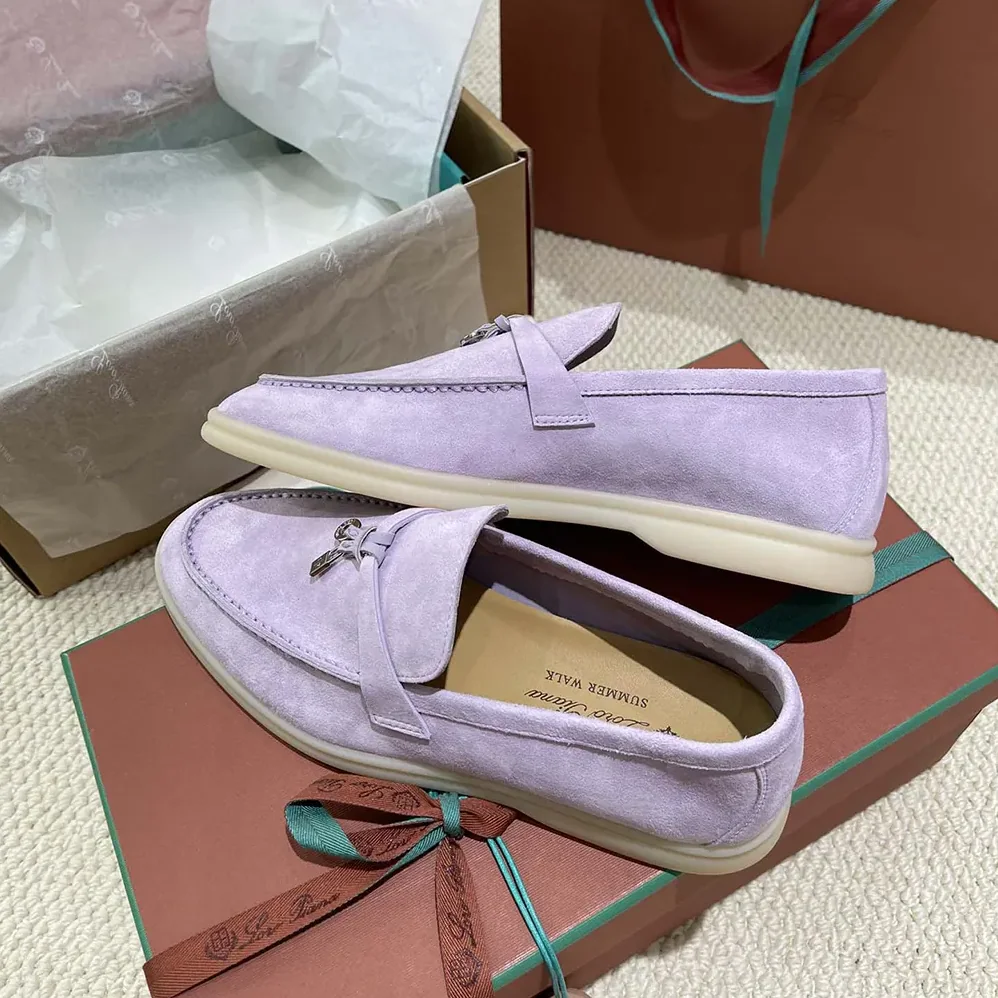 Loro Piana Summer Charms Walk Loafers for Unisex in Purple Loro Piana Summer Charms Walk Loafers for Unisex in Purple