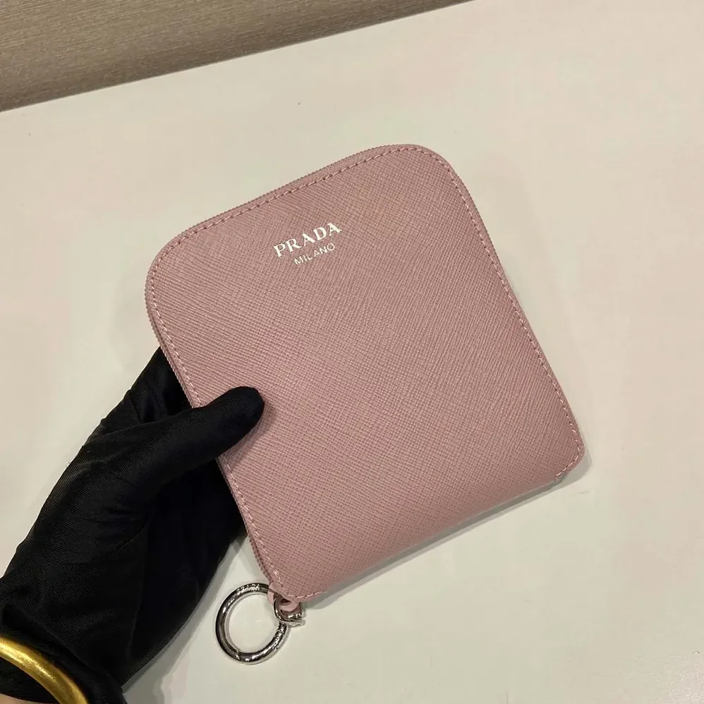Prada Saffiano Leather Pendant With Re-Nylon Tote Bag for Women in Peach Prada Saffiano Leather Pendant With Re-Nylon Tote Bag for Women in Peach