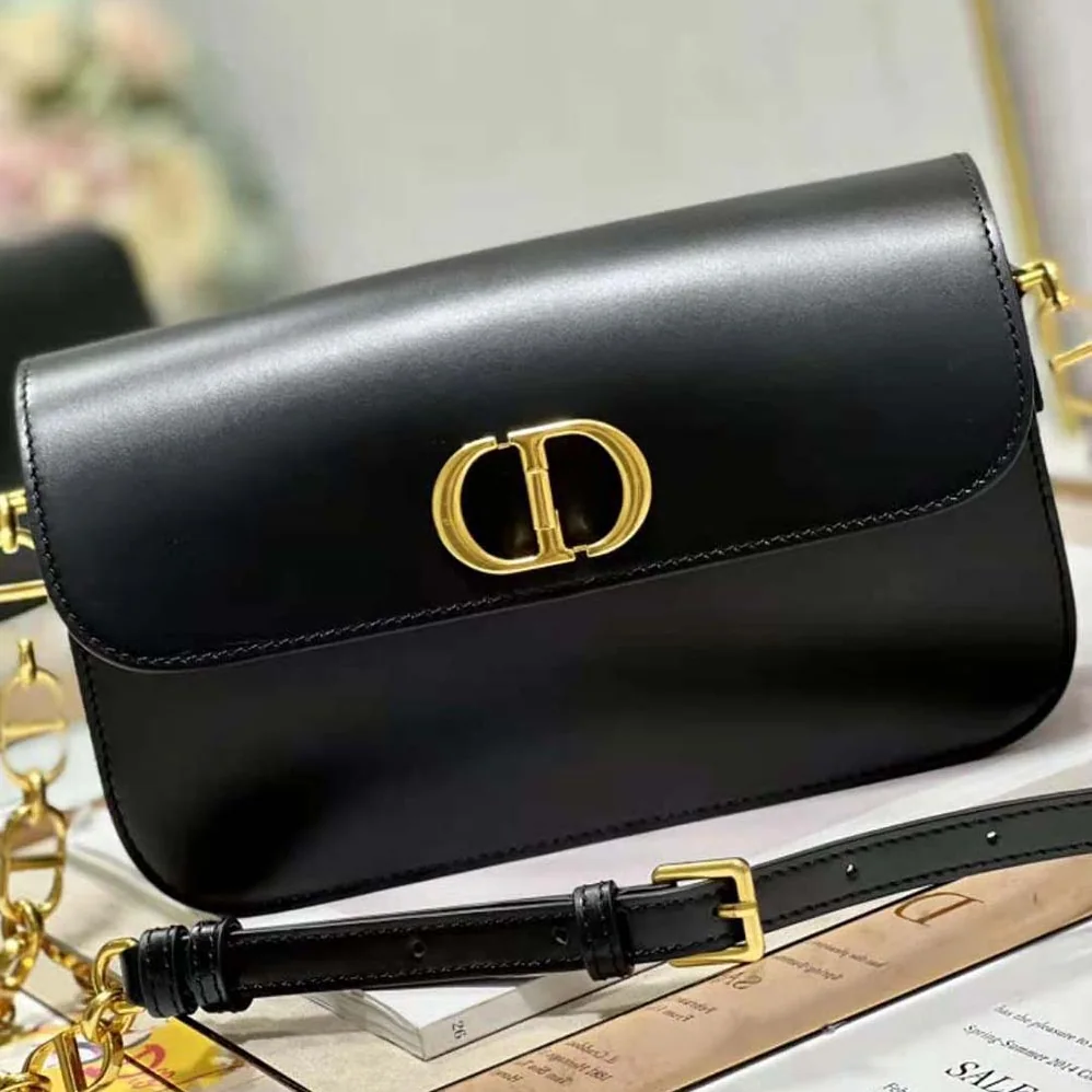 Dior 30 Montaigne Avenue Bag Black Box Calfskin for Women Dior 30 Montaigne Avenue Bag Black Box Calfskin for Women