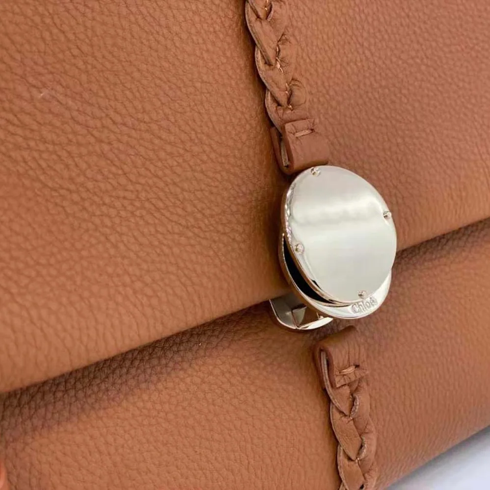 Chloe Penelope Medium Soft Shoulder Bag for Women in Brown