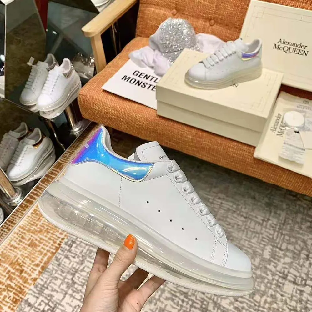 Alexander Mcqueen Oversized Sneaker for Women in Blue Alexander Mcqueen Oversized Sneaker for Women in Blue