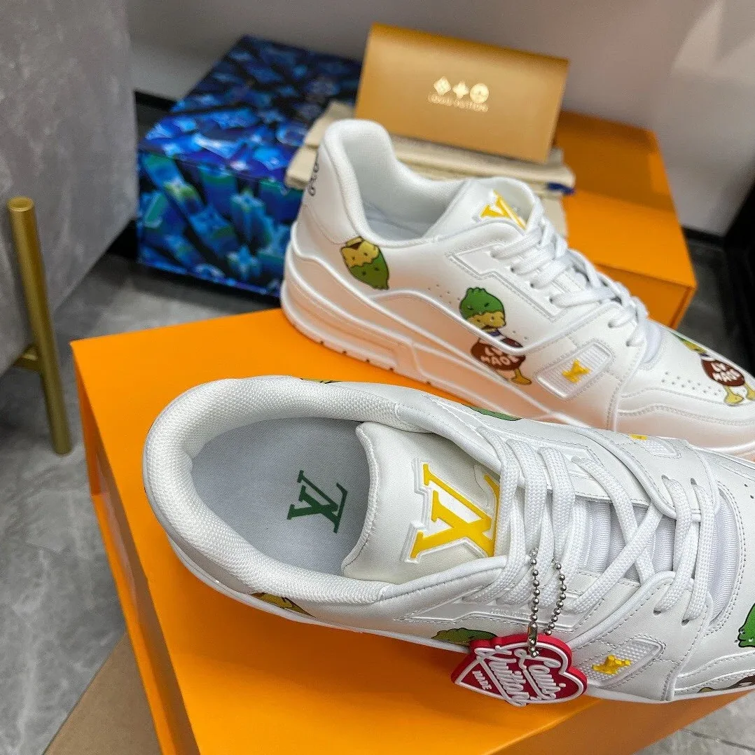Louis Vuitton Trainer Sneaker White Nigo/Virgil Abloh LV 1A9JC5 Louis Vuitton Trainer Sneaker White Nigo/Virgil Abloh LV 1A9JC5