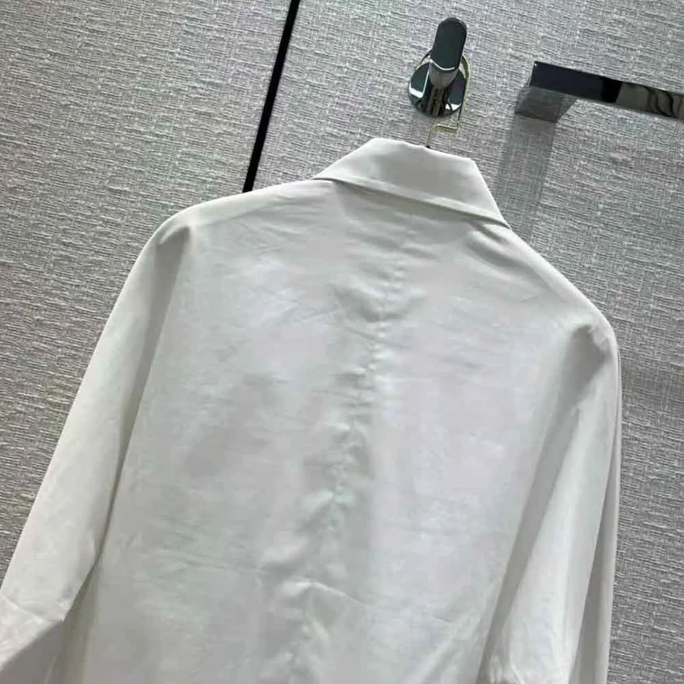 Dior Blouse White Cotton Poplin for Women