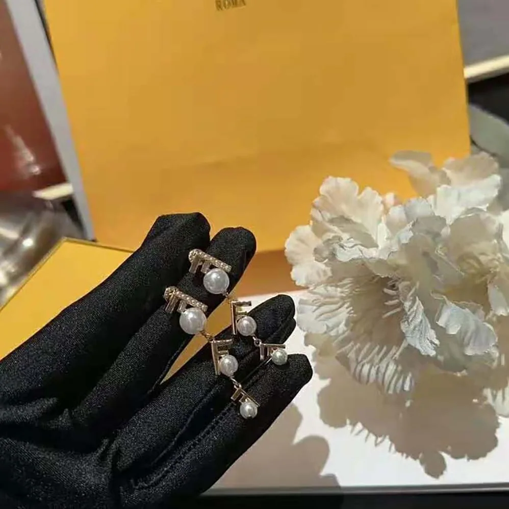 Fendi First Earrings Gold for Women in colored