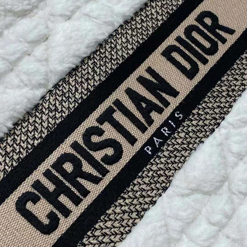 Dior Medium Dior Book Tote Ice Cannage Shearling for Women