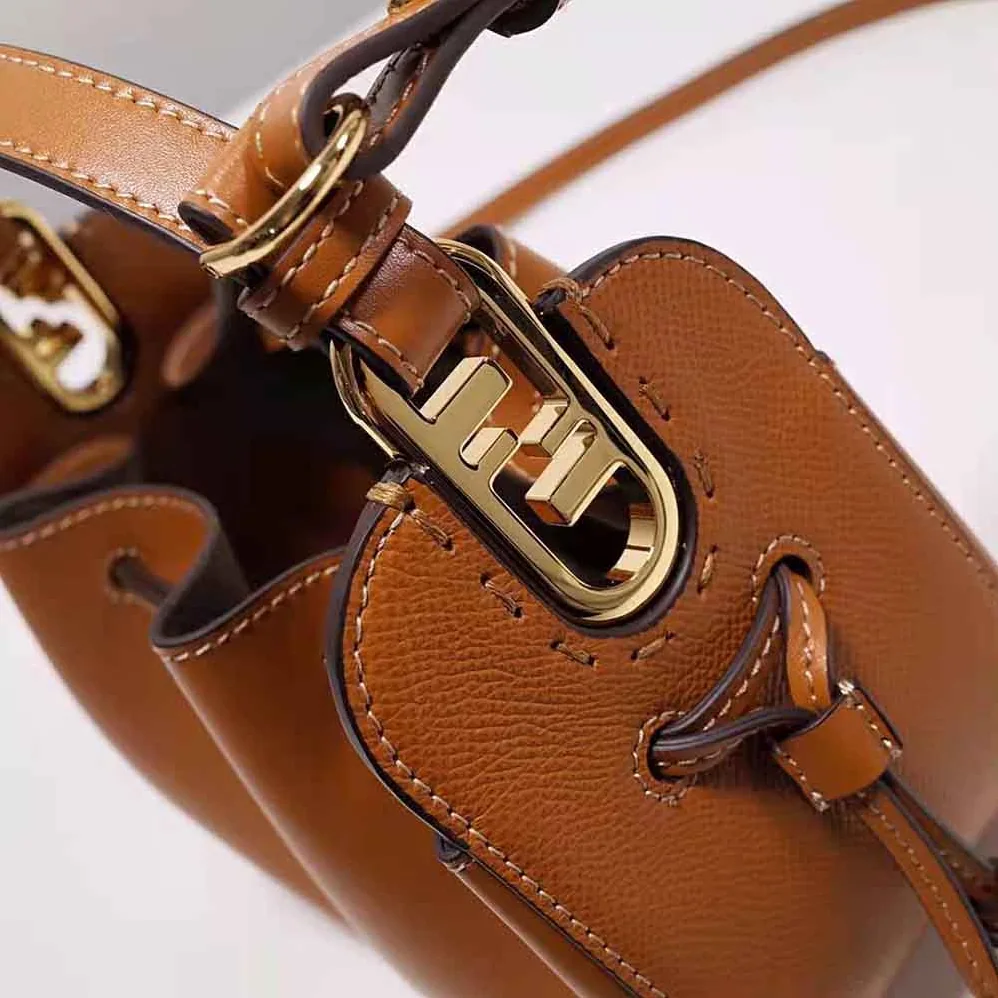 Fendi Pomodorino Brown Leather Mini for Women in Bag