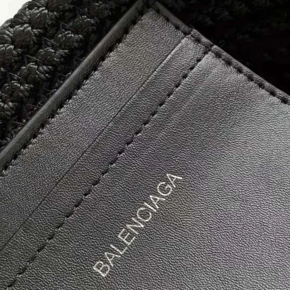 Balenciaga Ibiza Small Basket With Strap in Black for Women Balenciaga Ibiza Small Basket With Strap in Black for Women