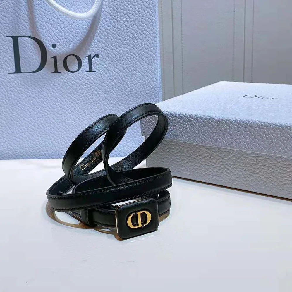 Dior Dior Bobby Belt Black Smooth Calfskin 12 MM for Women Dior Dior Bobby Belt Black Smooth Calfskin 12 MM for Women