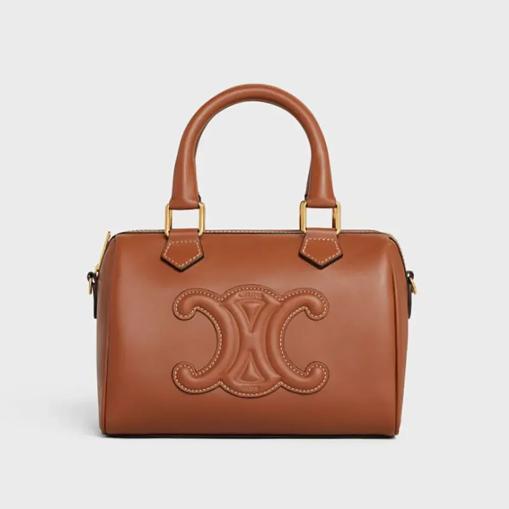 Celine Small Boston in Smooth Calfskin for Women in Brown Celine Small Boston in Smooth Calfskin for Women in Brown