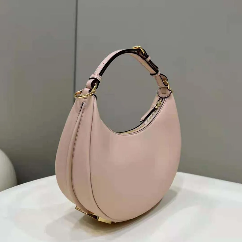 Fendi Fendigraphy Small Pale Pink Leather Bag for Women