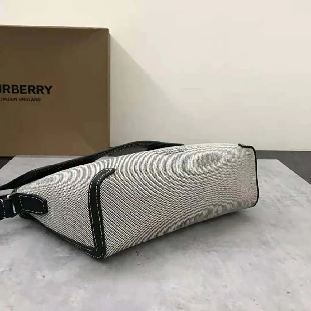 Burberry Horseferry Print Canvas Pocket Messenger Bag for Men