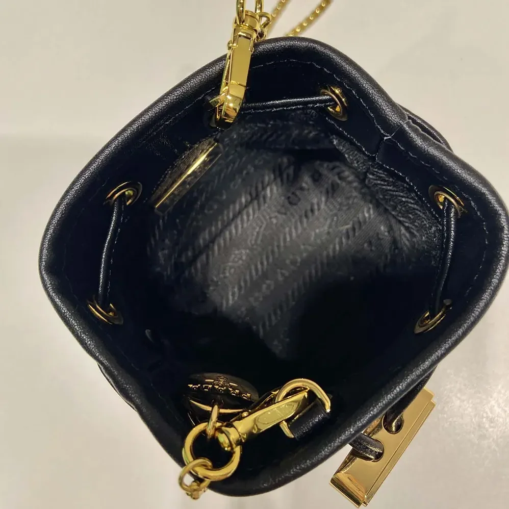 Prada Printed Leather Mini Pouch for Women
