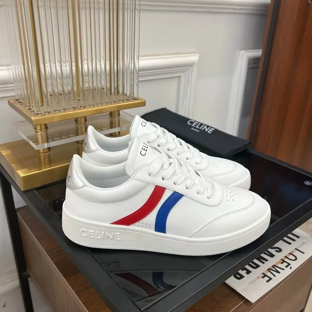 Celine Tennis Sneakers And Laminated White .01UT Celine Tennis Sneakers And Laminated White .01UT
