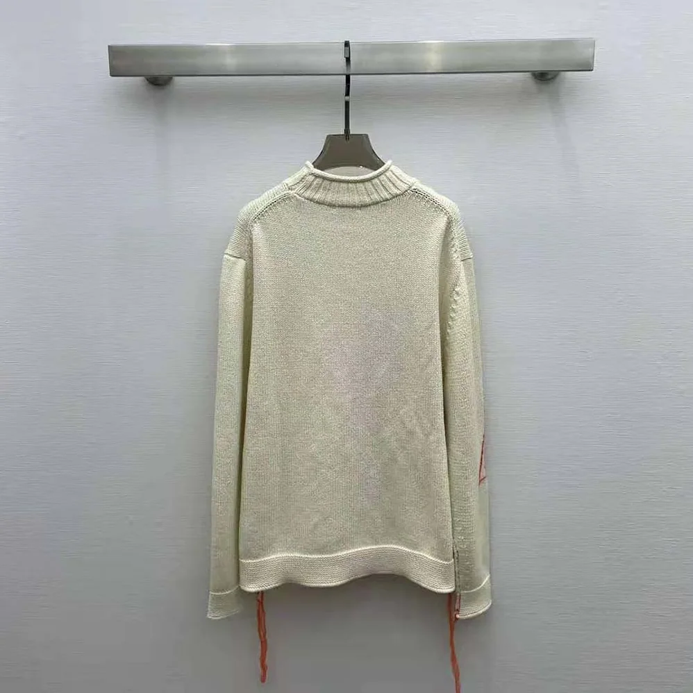 Dior Sweater White Wool and Mohair for Men in Blend Jacquard Dior Sweater White Wool and Mohair for Men in Blend Jacquard