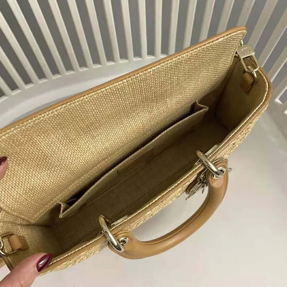 Dior Lady D-Joy Bag Natural Cannage Raffia for Women